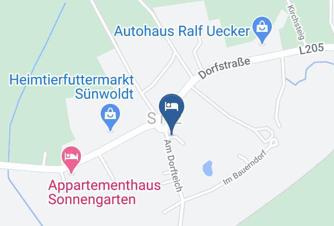 Mecklenburgische Seenplatte - Landgasthaus Fleesensee Silz Maps