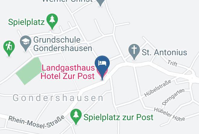 Rhein Hunsruck Kreis - Landgasthaus Hotel Zur Post Maps
