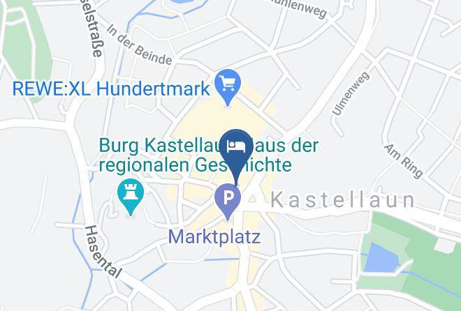 Rhein Hunsruck Kreis - Landgasthof Altes Stadttor Kastellaun Maps