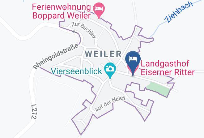 Rhein Hunsruck Kreis - Landgasthof Eiserner Ritter Maps