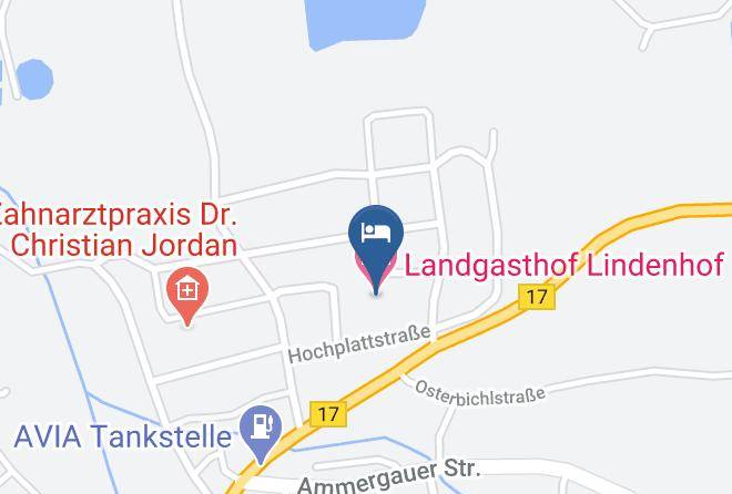 Weilheim Schongau - Landgasthof Lindenhof Maps