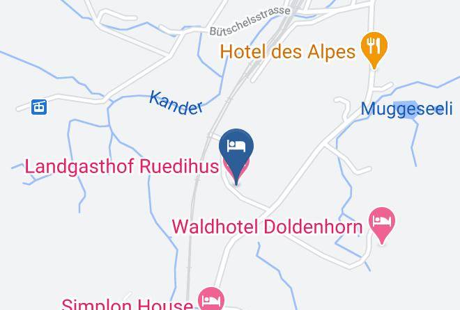 Frutigen Niedersimmental - Landgasthof Ruedihus Maps