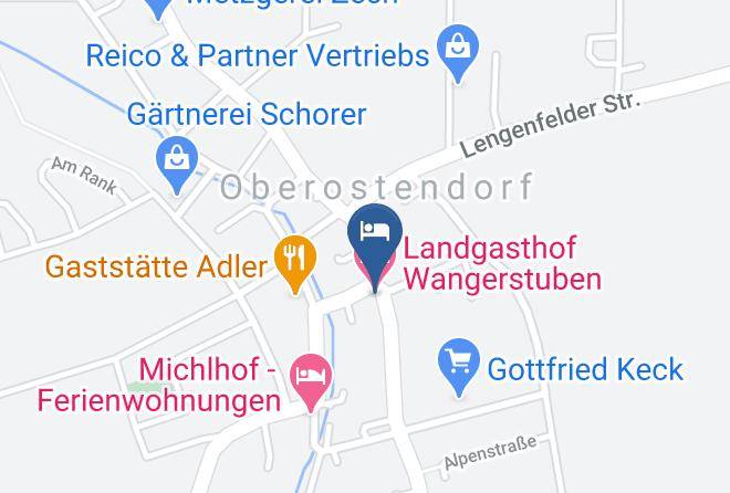 Ostallgau - Landgasthof Wangerstuben Maps
