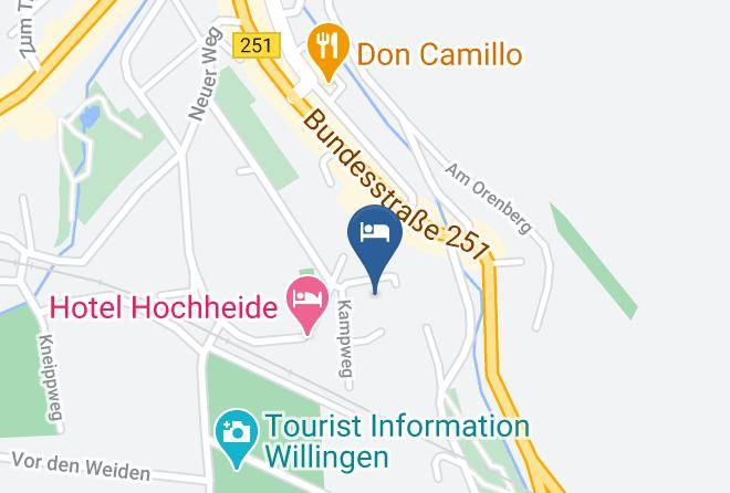 Waldeck Frankenberg - Landhaus Bergkrone Maps