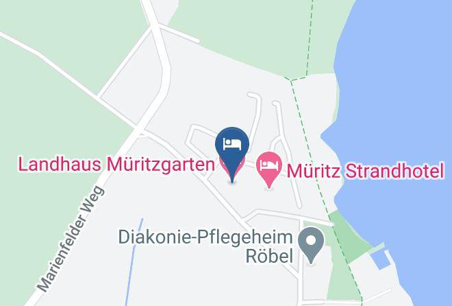 Mecklenburgische Seenplatte - Landhaus Muritzgarten Maps