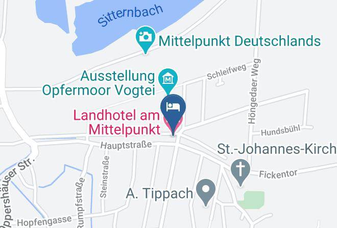 Unstrut Hainich Kreis - Landhotel Am Mittelpunkt Maps