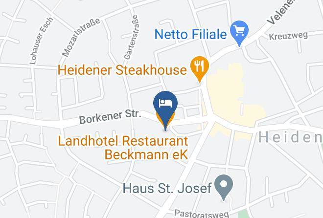 Borken - Landhotel Restaurant Beckmann Ek Maps