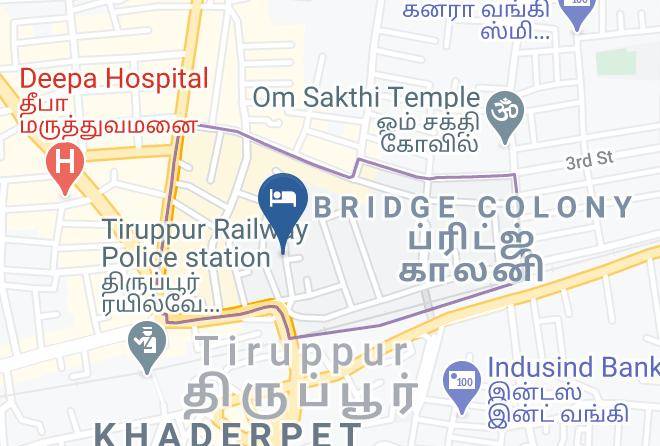 Tiruppur - Landmaark Hotel Maps