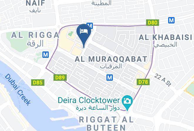Dubai - Landmark Hotel Riqqa Maps