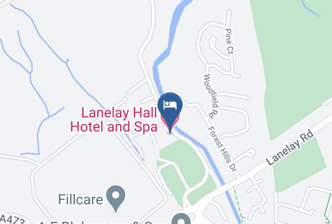 Rhondda Cynon Taff - Lanelay Hall Hotel And Spa Maps