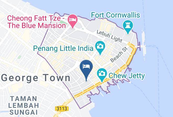 Lang Hoose Penang Map