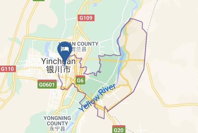 Yinchuan - Lanhuahua Hotel Maps