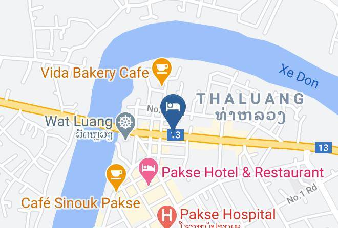 Pakse - Lankham Hotel Maps