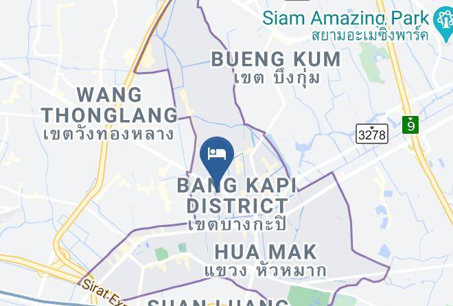 Bang Kapi District - Lanna Kala Boutique Resort Maps