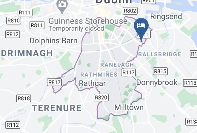 Dublin City - Lansdowne Hotel Maps