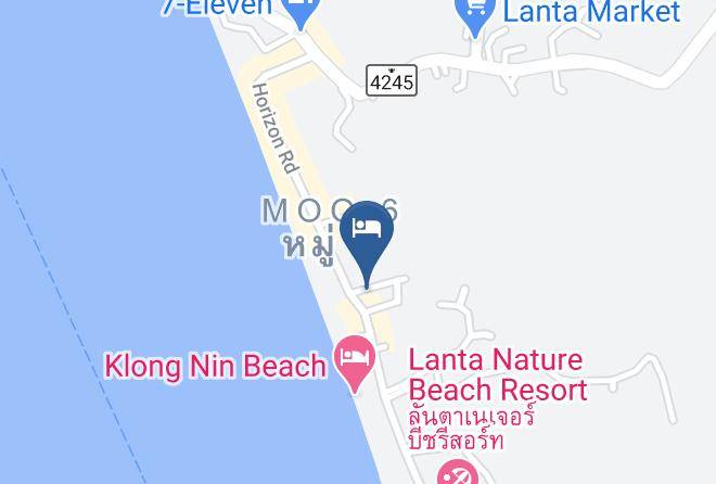 Amphoe Ko Lanta - Lanta Fevrier Resort Maps