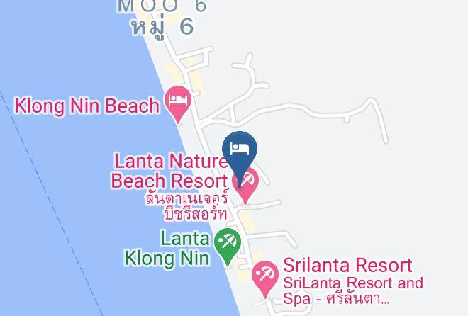 Amphoe Ko Lanta - Lanta Intanin Resort Maps