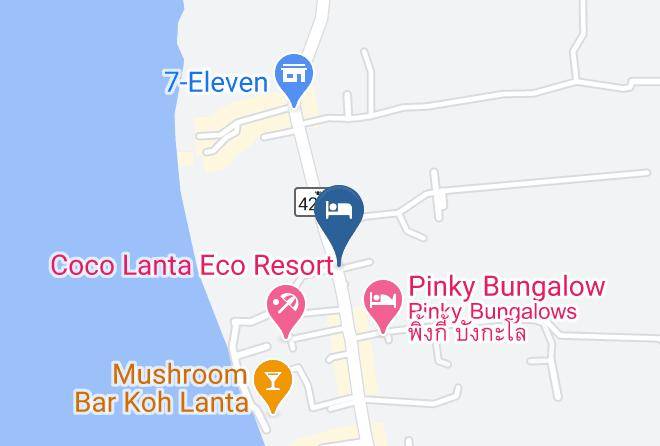 Amphoe Ko Lanta - Lanta Lapaya Resort Maps