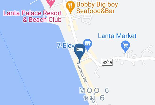 Lanta Sea Front Resort Map