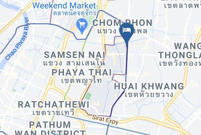 Din Daeng District - Lantana Resort Hotel Maps