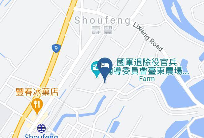 Lanxin Villa Mapa - Taiwan - Hualiennty