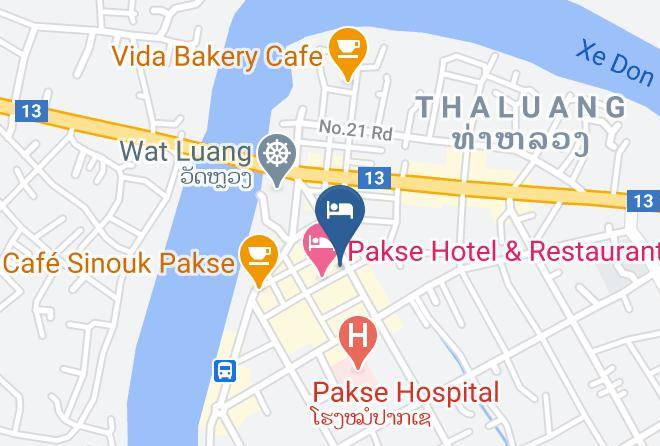 Pakse - Lao Chaleun Maps