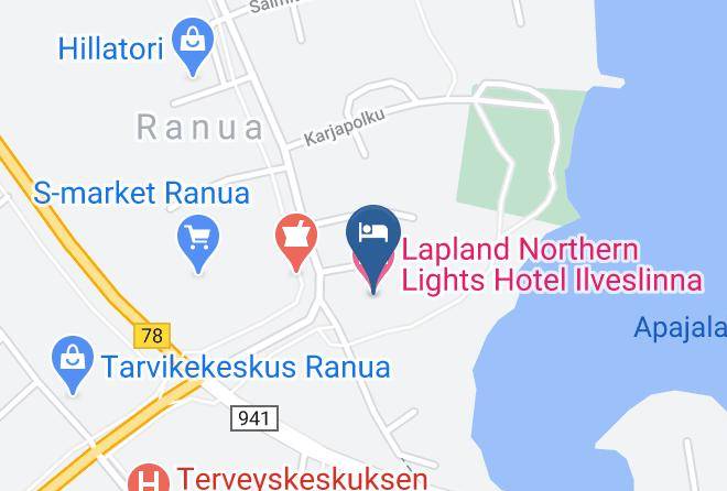 Ranua - Lapland Northern Lights Hotel Ilveslinna Maps