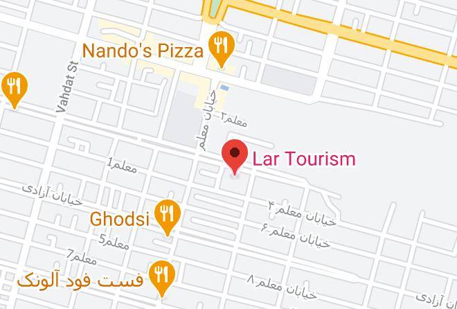 Lar Tourism Hotel Map