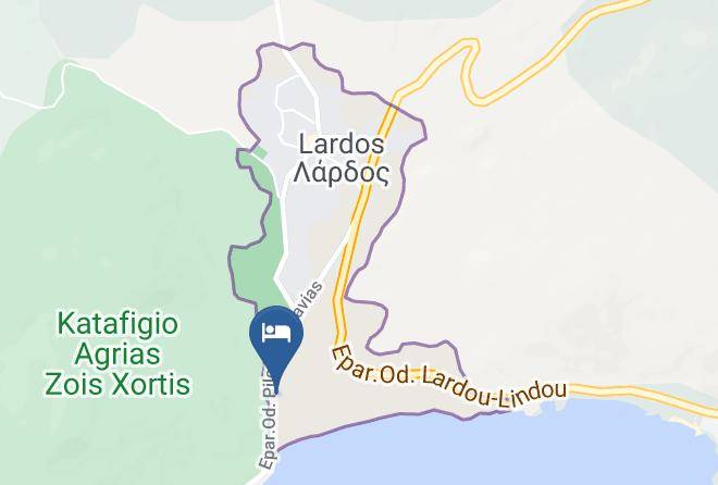 Dodecanese - Lardos Bay Maps