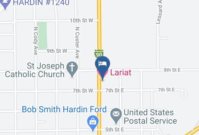 Big Horn - Lariat Motel Maps