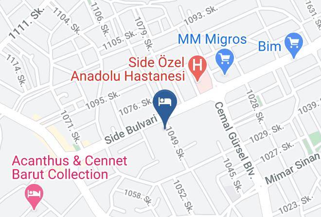 Manavgat - Larissa Side Beach Club All Inclusive Maps