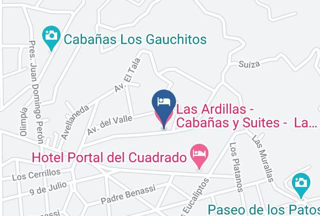 Punilla Department - Las Ardillas Cabanas Y Suites La Falda Maps