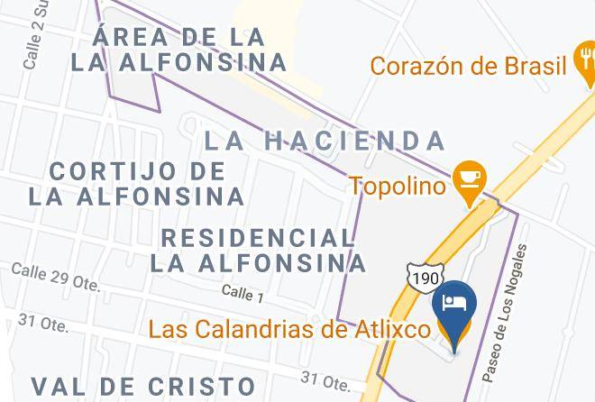 Atlixco - Las Calandrias De Atlixco Maps