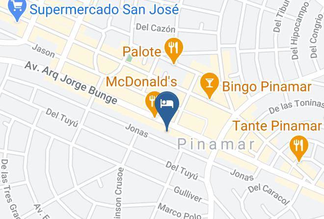 Pinamar - Las Calas Hotel Boutique Maps
