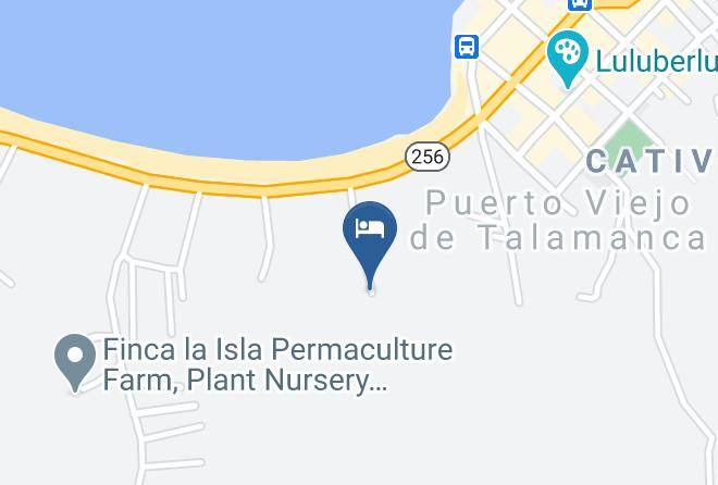 Talamanca - Las Casitas De Playa Negra Maps