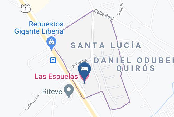 Liberia - Las Espuelas Maps
