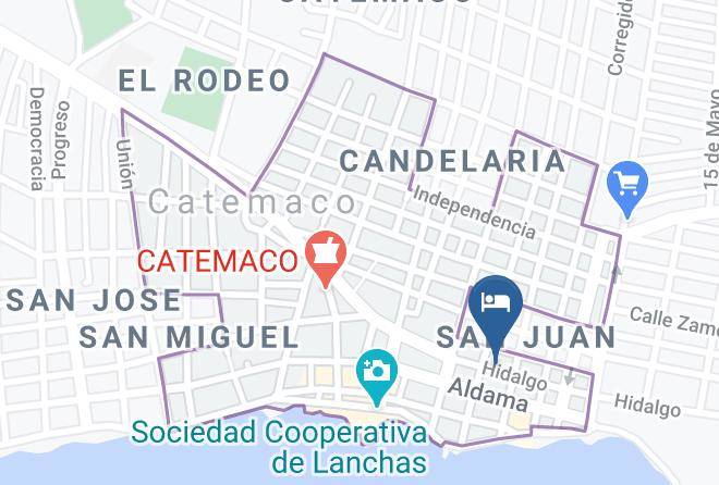 Catemaco - Las Huellas Del Caminante Maps