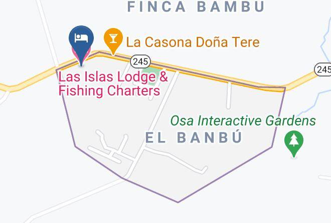 Golfito - Las Islas Lodge & Fishing Charters Maps