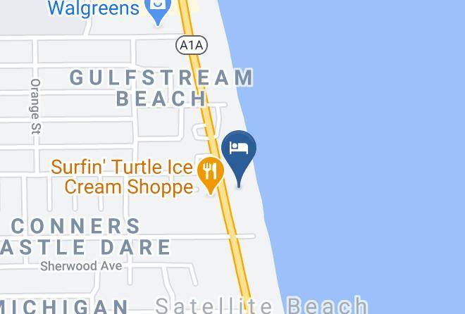 Las Olas Beach Club Satellite Beach Map