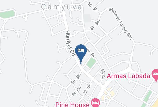 Las Palmeras Hotel Map