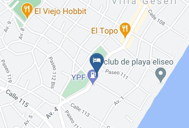 Villa Gesell - Dino's Hotel Maps