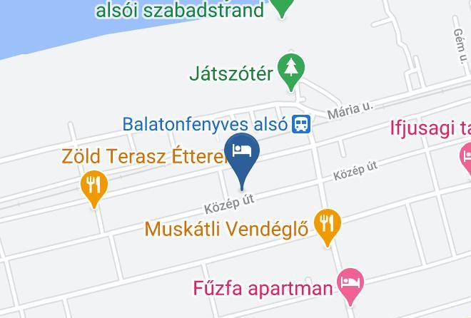 Balatonfenyves - Laszlo Nyaralohaz Maps