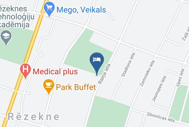 Rezekne - Latvijas Sarkana Krusta Viesnica Maps