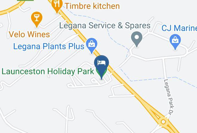 Launceston Holiday Park Map