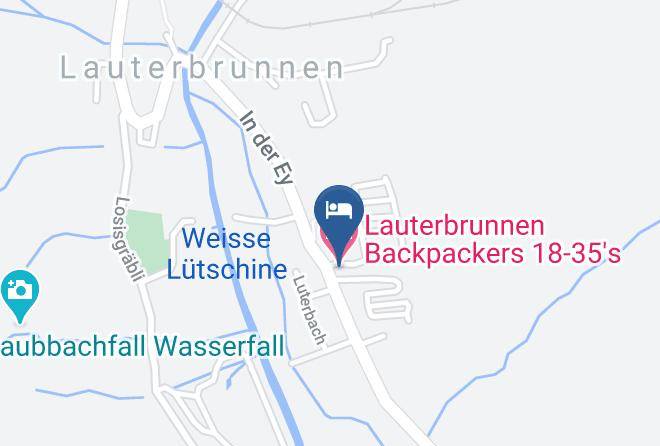Interlaken Oberhasli - Lauterbrunnen Backpackers 18 35's Maps