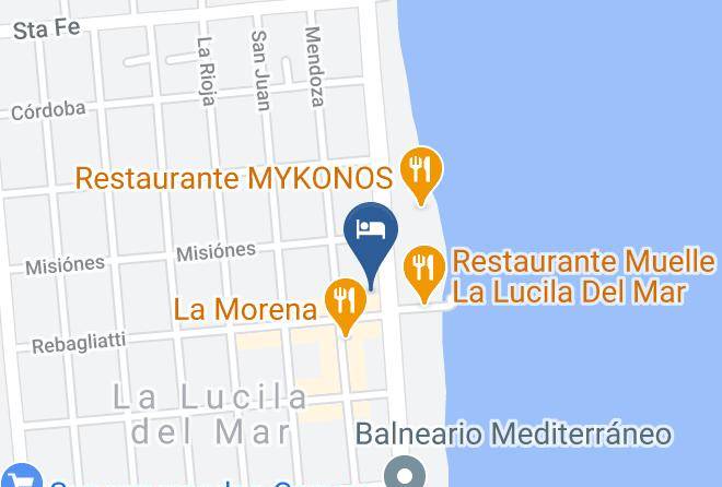 Mar Del Tuyu - Lavaggi Hotel & Restaurant Maps