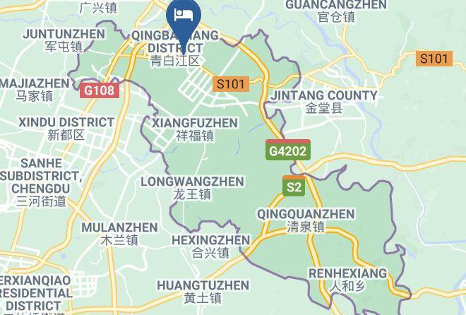 Chengdu - Lavande Hotel Chengdou Qingbai River Phoenix Lake Maps