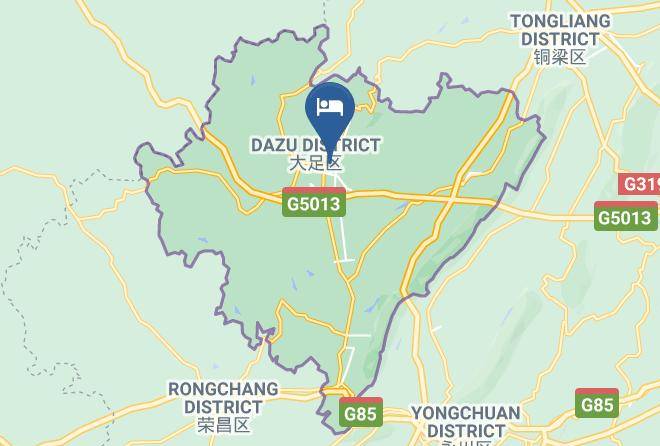 Dazu District - Lavande Hotel Dazu Stone Carving Maps