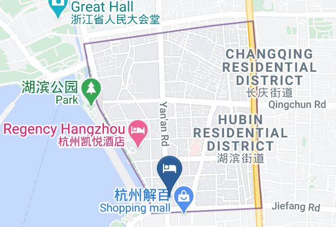Hangzhou - Lavande Hotel Hangzhou Xihuhubin Maps