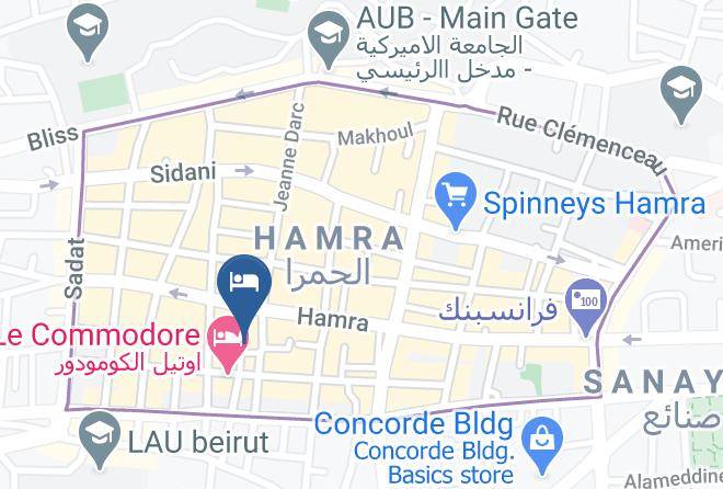 Beyrouth - Lavender Home Hotel Maps